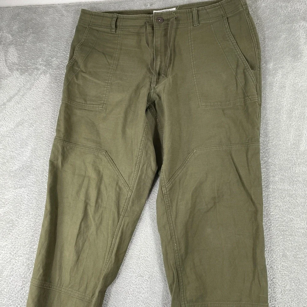 REI Co-op Trailsmith Jogger Pants Mens 36x34 Green Cotton Stretch Utility Hiking